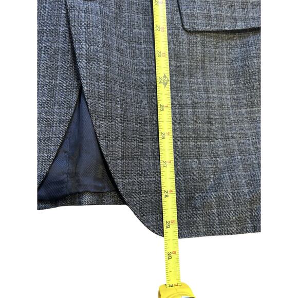 HUGO BOSS 38S Black Plaid "The James4" 100% Wool Hopsack Blazer $595 Sport Coat - Picture 10 of 16